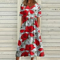 Ljetne haljine za ženske ženske haljine Maxi Boho haljine cvjetne haljine na plaži Haljine odmora na