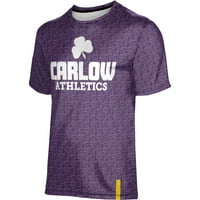Muška pododjeljnica Purple Carlow University Celtics Athletic Logo Majica
