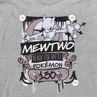 Muški pokemon mewtwo spreman za bojnu majicu s dugim rukavima Athletic Heather Veliki
