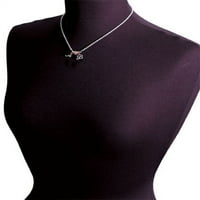 Silvertone 3-D bijela klizača - Bumbarke ogrlica i naušnice