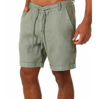 Farfi kratke hlače Čvrste boje Muškarci Mid-Rit džepovi za izvlačenje, labave kratke hlače za sportske