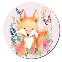 Logecih fouse jastuk slatka crtana životinja botanička umjetnost cvijet priroda osmijeh ljeto divlja
