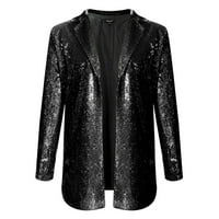 Ženske jakne i jakne za odijevanje Žene Buljine Blazer Sequin Jacket Casual Dugi rukavac Glitter Party