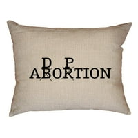 Usvajanje a ne pobačaj - Snažni PRO Life poruka Dekorativna bacanje jastuka jastuka sa umetanjem