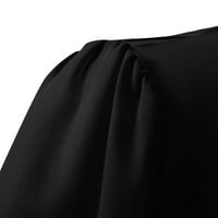 Relanfenk ženska bluza za bluzu mreže od vrata Bell rukava Labava gornja haljina Ženska haljina