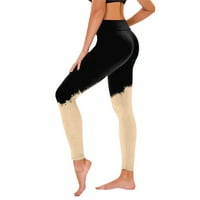 Ženske gamaše modno otisnuto podizanje fitness sporta Solid boja dugačke modne hlače