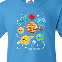 Inktastične slatke planete, kawaii planete, prostor, kosmos, majica za mlade zvijezde
