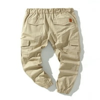 Capreze muns jogger hlače elastične strugove nacrtaju crtane teretne hlače, casual dno solidne boje