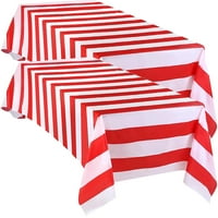 Striped stolcloths prugasti stol navlake vodootporne pravokutnike za praznik za odmor