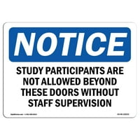 Noti znak - učesnici studije nisu dozvoljeni izvan