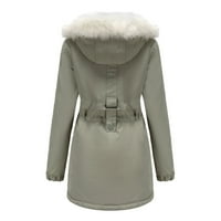 Zimski kaputi za žene tople dukseve Turtleneck jakna Slim Winter Parkas Oting Green 3xl