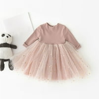 Dječja odjeća za djevojčice Toddler Baby Girl Kids Odjeća s dugim rukavima Dječja princeza Tulle Haljina