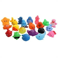 Mekani smiješni poklon šarene životinje stisnite zvuk škripave plivanja vodene igračke float tuš igračke