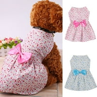 Suknja za pse sa ljetnim ljubimcima za kućne ljubimce cvjetni uzorak štene princeze za male srednje