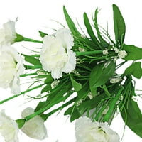 Hariumiu Mother Day Pokloni Bouquet Umjetna karanfila - Realističan svileni cvijeće za dom, zabave i