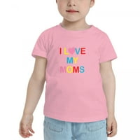 Ljubite moje mame Šarene temske Smiješne majice malih majica za dječake
