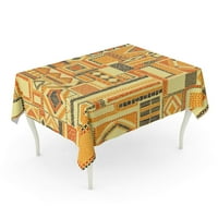 Narančasti izvezeni patchwork uzorak boemski etnički i plemenski motivi stolnjak stol stol poklopac