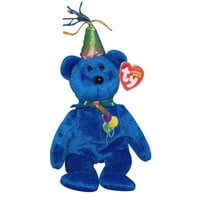 Ty Beanie Baby: sretan rođendan medvjeda - plava