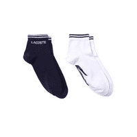Lacoste mornarička plava bijela dve pamučne čarape -