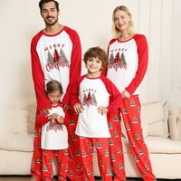 Corashan Porodična božićna pidžama, dječja djeca Božićne snježne pahulje otisci Porodični podudaranje
