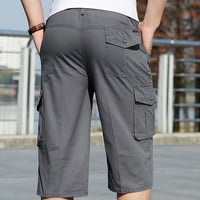 Muške kratke hlače na čišćenju za 6 $ muški modni patentni zatvarač na otvorenom džepne kratke hlače Sportske kombinezone casual pantalone zeleni xxl