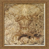 Posljednja presuda Veliki zlatni ukrašeni drva ugrađena platna umjetnost William Blakea
