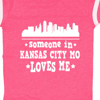 Inktastični kansas City Missouri voli me skyline poklon baby boy ili baby girl bodysuit