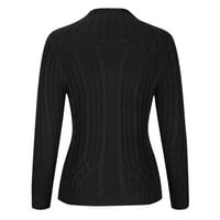 GUZOM džemper za žene na prodaju - džemperi za žene Trendy Solid Slim Fit vrhovi novi dolasci crne veličine