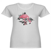 Tropska majica Flamingo u obliku džungle, žene -image by shutterstock, ženska mala