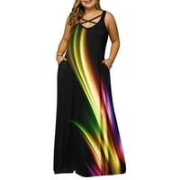 Maksimalna haljina maxi dugačka haljina Ljetna plaža Sunderss plus veličina opružnih haljina za žene