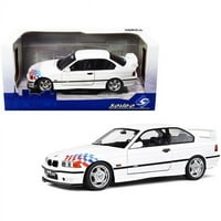 Solido s BMW E Coupe Lightweight White s grafikom 1- Scale Diecast Model automobil