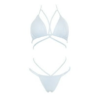 Cethrio bikini vrhovi za žene - seksi čvrste sa kosinskim jastučićima bez čelika Podrška morskom plažu