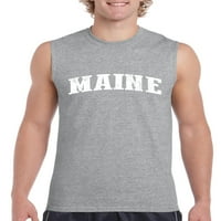 Normalno je dosadno - muške grafičke majice bez rukava, do muškaraca veličine 3xl - Maine