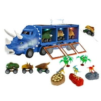 Ikevan Dinosaur igračke za kamion za dječake Poklon Dinosauri Skladište kamiona Igračka za automobile