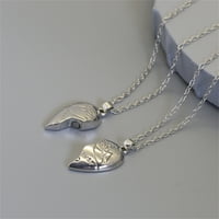 Ogrlice od magneta privjeske za par 14K pozlaćenog srčanog kuka za spavanje par privjesak Neckalce pokloni