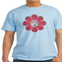 Cafepress - Majica za svjetlo za mir cvjetnih naklonosti - lagana majica - CP