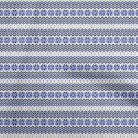 Onuone pamuk poplin twill plavi tkanini božićni zanatski projekti Dekor tkanina štampan dvorište široko