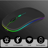 2.4GHz i Bluetooth miš, punjivi bežični miš za TCL 30E Bluetooth bežični miš za laptop MAC računarsku