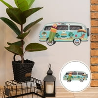 Ljetna tematska ploča Havajski tematski tematski drveni privjesak za automobil Dekorativni viseći drveni