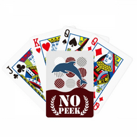 Delphin Circture Cartoon ilustrirajte Peek Poker igračka karta Privatna igra