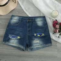 Žene Ljetne kratke hlače Jeans Slim Hole Hlače hlače sa džepovima Jean Rompers za žene duge pantske