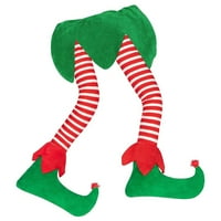 Božićni santa elf noge ukras Xmas Tree Decor Santa Elf noge stopala za učvršćivanje na zidove vrata