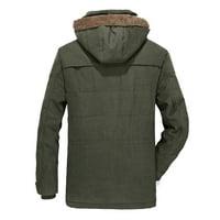 Muška jesenina i zimska modni povremeni patentni patentni patch patch džep plus baršunasti pamučni jakni