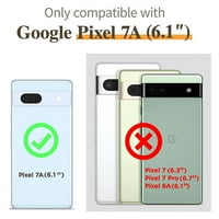 Google Pixel 7A futrola, piksel 7a Glitter Case ultra tanak TPU BUMPER BLING HARD FACT Phone poklopac,
