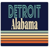 Detroit Alabama Vinil naljepnica za naljepnicu Retro dizajn