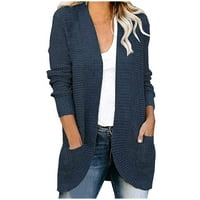 Ženska casual jakna - čvrsta odjeća s dugim rukavima Turtleneck Cardigan Comfy casual jakna prekrivač