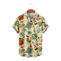 Ljetni crtani uzorak dječački majica Hawaii stil plaža casual vrhovi TESA Thirt Dječja ljetna odjeća