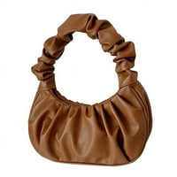 Cocopeants Jednostavne PU kožne pampurne torbe žene za slobodno vrijeme Mini partni na ramenu