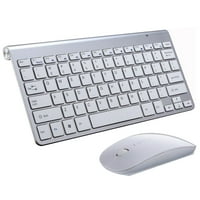 Top-Tech 2.4G bežična tipkovnica Mouse Mini multimedijalni tastatura set za laptop desktop TV uredski