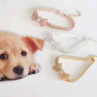 Ovratnik za kućne ljubimce sa dizajnerskim dizajnom za čišćenje ukrasnih rečne ogrlice za pse - elegantno